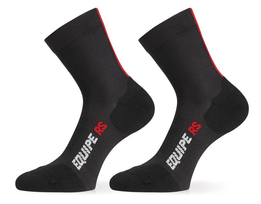Assos Chaussettes RS Socks BlackSeries (Noir/Rouge) 3 Assos Chaussettes RS Socks BlackSeries (Noir/Rouge)
