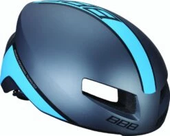 BBB Casque Tithon Gris Mat Bleu