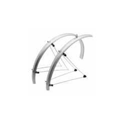 ZEFAL GARDE BOUE CITY/VTC 28 STRONGLIGHT 48mm Argent (paire)