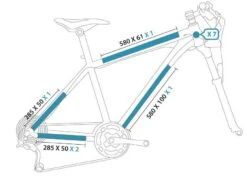 Protection Autocollante CLEAR PROTECT Pack Velo L Brillant (special VTT Enduro)