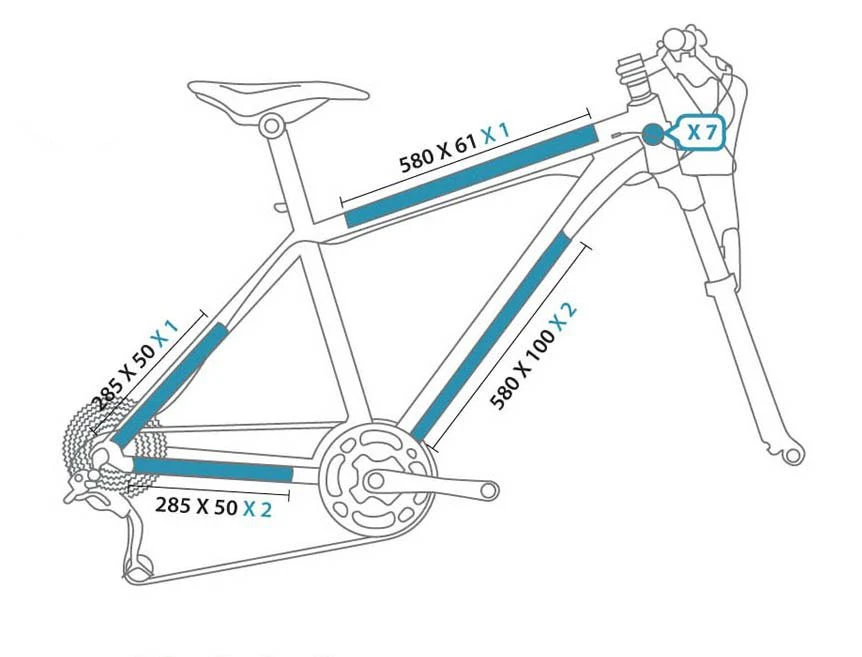 Protection AutoCollante CLEAR PROTECT Pack Velo XL Brillant Special Vtt Descente 3 Protection AutoCollante CLEAR PROTECT Pack Velo XL Brillant Special Vtt Descente