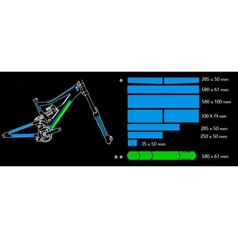 Protection AutoCollante CLEAR PROTECT Pack XXL Velo Downhill Brillant 4 Protection AutoCollante CLEAR PROTECT Pack XXL Velo Downhill Brillant – Image 2