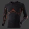 Sous Maillot X-Bionic Energy Accumulator Shirt Long Noir Orange